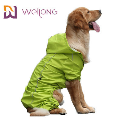 Áo mưa an toàn cho thú cưng Tùy chỉnh đầy đủ Áo mưa phản quang cho chó