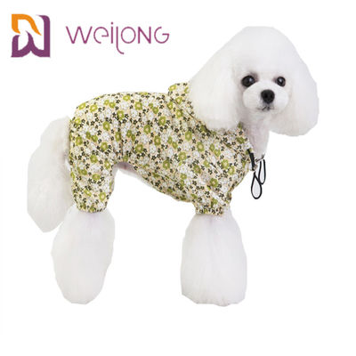 In kỹ thuật số tùy chỉnh Vải không thấm nước Áo mưa vật nuôi Dây rút Áo mưa cho chó nhỏ
