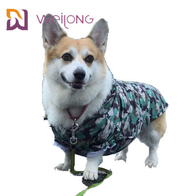 Khóa dán mở Camo Pet Dog Jumpsuit chống thấm nước Lưới lót