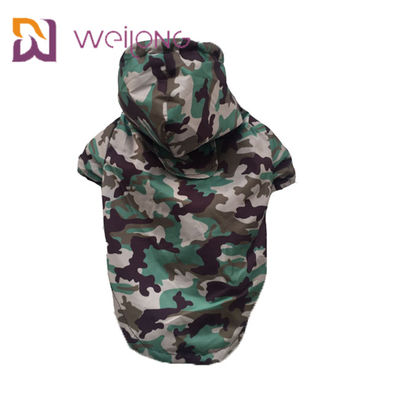 Khóa dán mở Camo Pet Dog Jumpsuit chống thấm nước Lưới lót
