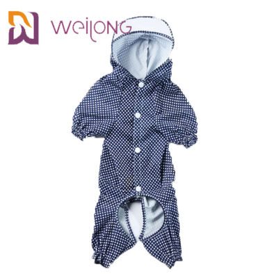 Áo mưa có mũ trùm đầu không thấm nước cho thú cưng Snaps Mở bản in kỹ thuật số In PU