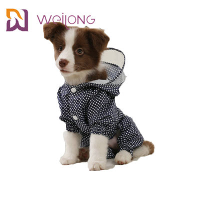 Áo mưa có mũ trùm đầu không thấm nước cho thú cưng Snaps Mở bản in kỹ thuật số In PU