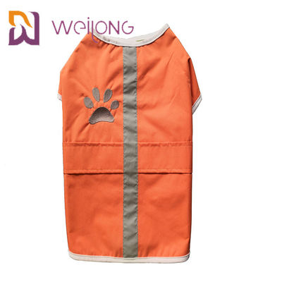 In thêu Polar Fleece Lót Dog Áo mưa cho chó Bộ đồ đi mưa