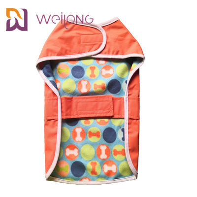 In thêu Polar Fleece Lót Dog Áo mưa cho chó Bộ đồ đi mưa