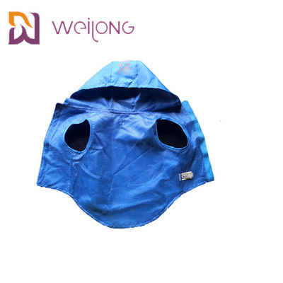 Velcro mở cao su In áo mưa chống thấm nước cho thú cưng Blue XS-XL