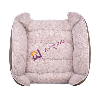 Thoải mái và thoáng khí Canvas tự làm ấm Giường cho thú cưng PV Fleece Lining