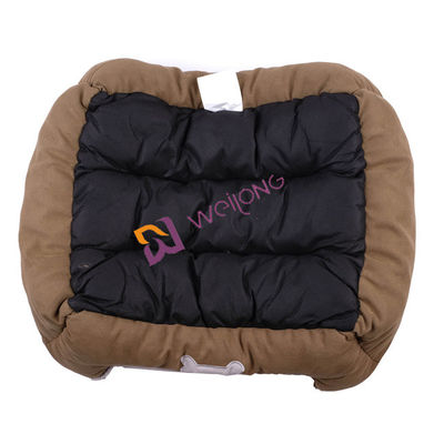 Thoải mái và thoáng khí Canvas tự làm ấm Giường cho thú cưng PV Fleece Lining