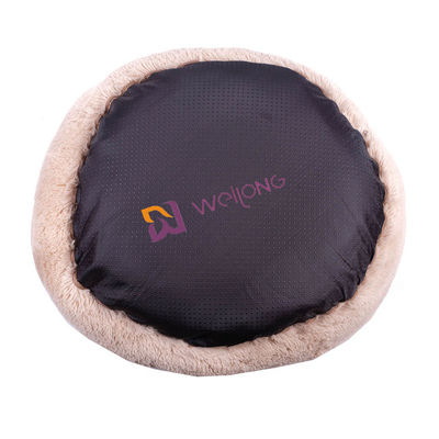 Donut Round Plush Dog Bed Chống Lo âu Ấm cúng Làm dịu êm ái Giường cho thú cưng sang trọng