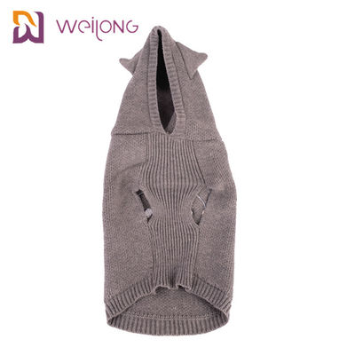 Vải acrylic Con chó áo choàng thêu dệt kim cho thú cưng Áo len dệt kim cho mèo