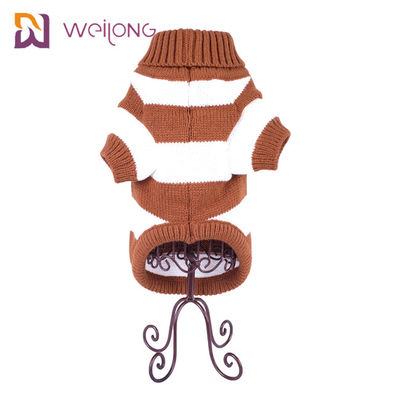 Mềm mại Dày Ấm Cún Con Dệt Kim Jumper BSCI Dog Roll Cổ Jumper