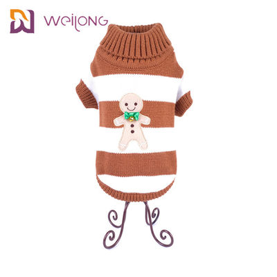 Mềm mại Dày Ấm Cún Con Dệt Kim Jumper BSCI Dog Roll Cổ Jumper