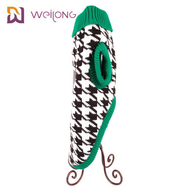 Cáp Twisted Knit Pet Sweater Turtleneck Cable Áo len cổ điển cho mèo con
