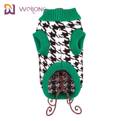 Cáp Twisted Knit Pet Sweater Turtleneck Cable Áo len cổ điển cho mèo con