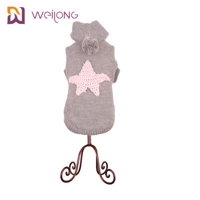 Áo len cổ lọ cho chó dệt kim Cáp cổ điển BSCI Puppy Knitted Jumper