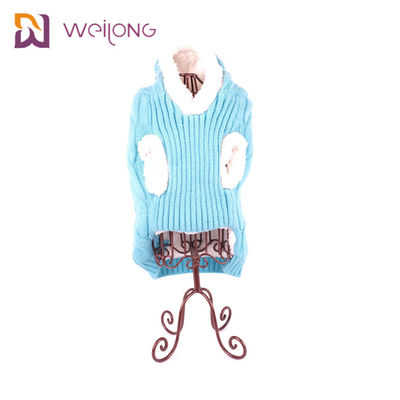 Acrylic Dog vải dệt kim Pet Áo len mềm mại Sherpa Dog Hoodie Sweater