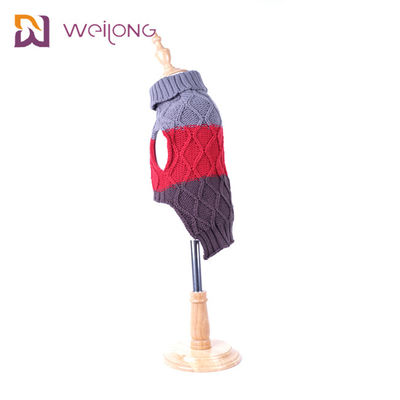 Phù hợp màu sắc Quần áo vật nuôi Tùy chỉnh ISO9001 WMT Dệt kim cho chó Jumper