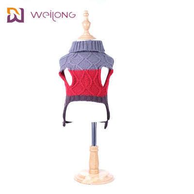 Phù hợp màu sắc Quần áo vật nuôi Tùy chỉnh ISO9001 WMT Dệt kim cho chó Jumper