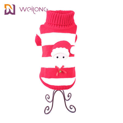 Cáp xoắn ấm cao cổ đan Con chó con Giáng sinh Áo len thêu vá