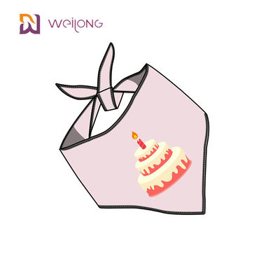 Cupcake Pattern Pet Bandana for Birthday Outfit Phụ kiện Đồ dùng dự tiệc