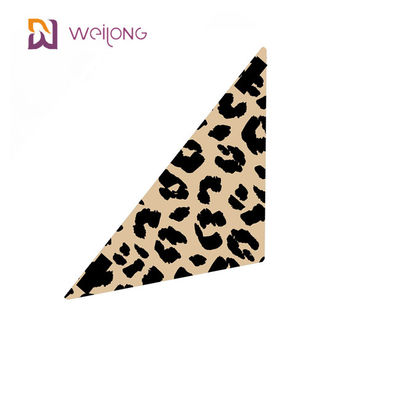Poly Poplin Leopard Print Pet Bandana Customization In kỹ thuật số Khăn quàng cho chó nhỏ