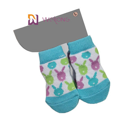 Bông Spandex Blue Paw Protector Custom Pet Socks Dog Socks Để bảo vệ sàn gỗ cứng