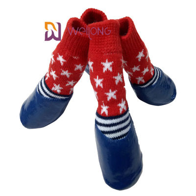 Vớ vật nuôi không thấm nước với dây đai cao su Đế kẹp ngoài trời Giày chống trượt cho chó khởi động